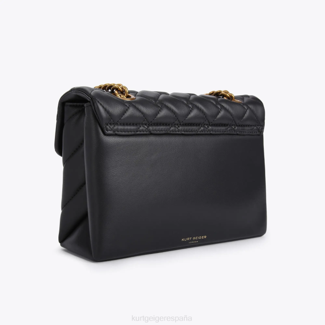 Kurt Geiger mujer londres cuero kensington 2LPR46 | bolsas negro